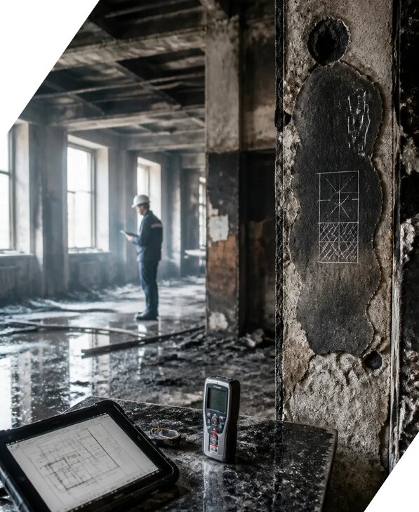 Обследование зданий после пожара в Одинцове от 15534 р. | ЭкспертизаРоссия